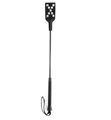 Bič X – crni BDSM bič sa nitnama, 50 cm FF001078-1